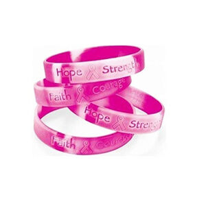 Pink Breast Cancer Awareness Bracelets